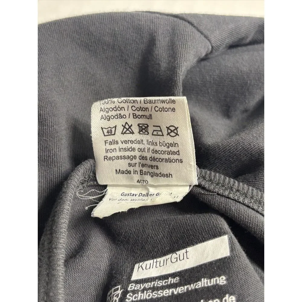 Neuschwanstein Castle Men's Slim V XL Shirt James & Nicholson Gray Graphic Tee - Picture 4 of 9